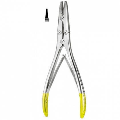Flat Nose Pliers T.C. 18cm, (7")