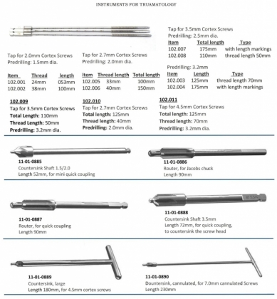 Instruments For Truamatology