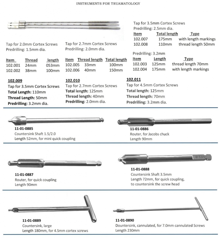 Instruments For Truamatology