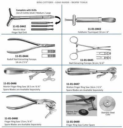 Ring Cutters Lead Hands Biopsy Tools