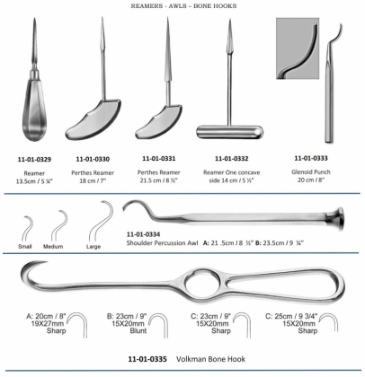 Reamers Awls Bone Hooks