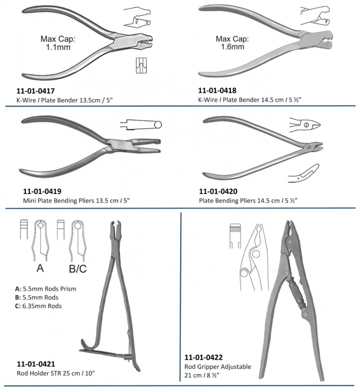Pliers Benders Rod Insruments